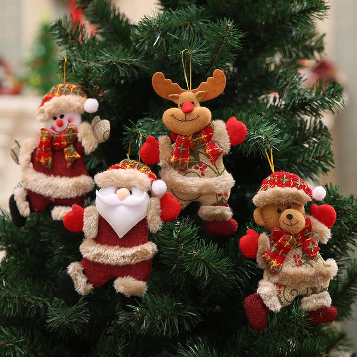 Hot Sale Christmas Ornaments Christmas Gift Tree Toy Doll Hang Decorations for Home Enfeites De Natal