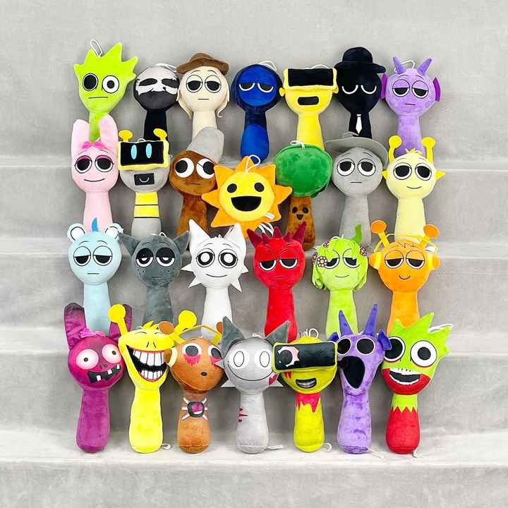 Sprunki Plush Toys Stuffed Animal Figure Dolls for Game Fans M3831