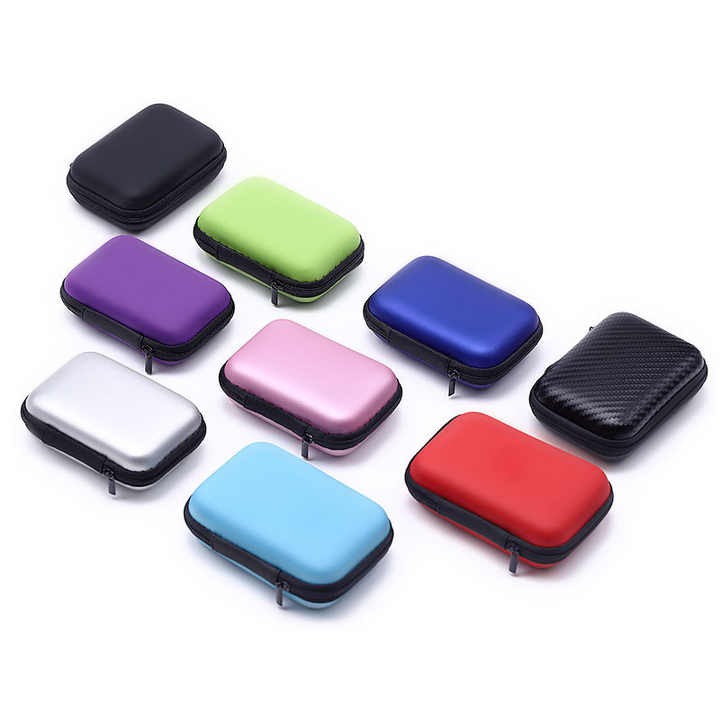 Eva Packing case Earphone Charger/Cable Storage Box Eva Bag Earphone Storage Box 2.5 "mobile Hard Disk Box