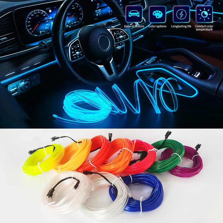 Wholesale Vehicle LED Lamp for Creating Ambient Atmosphere Decorative EL Cold Light Line Decoration Others Car Light Accessories