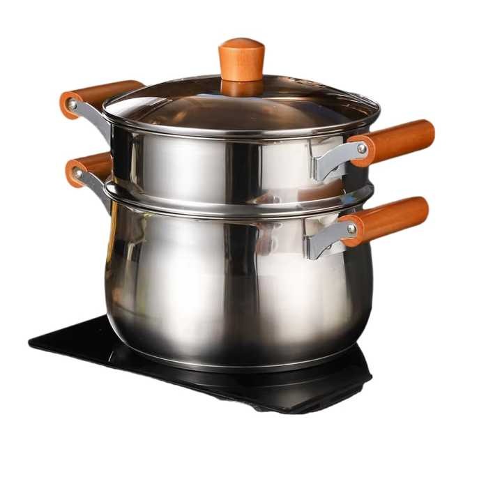 Steamer Pot And Cooking Pots Modern Stainless Steel Cookware Set Stainless Steel Soup Pot