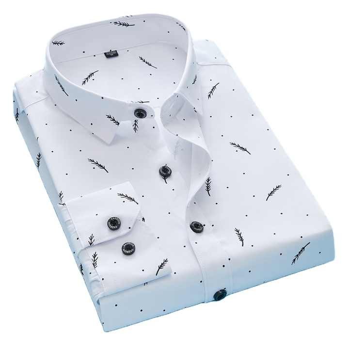 Custom Men's Shirts Formal Office Dress Shirts for Men Cotton Polyester Casual Stand-up Collar Long Sleeve Shirt Cs58