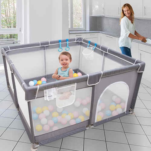 Safe and Fun Home Playpen for Babies and Toddlers Indoor Climbing Mat with Toy Enclosure Children's Playpen
