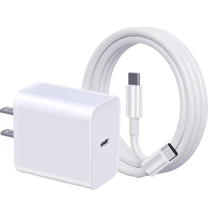 US EU 20w Pd USB-C Mobile Phone Charger with Type C Cable Charging Fast USB Portable Charger Mobile Phone Charger for iPhone 15