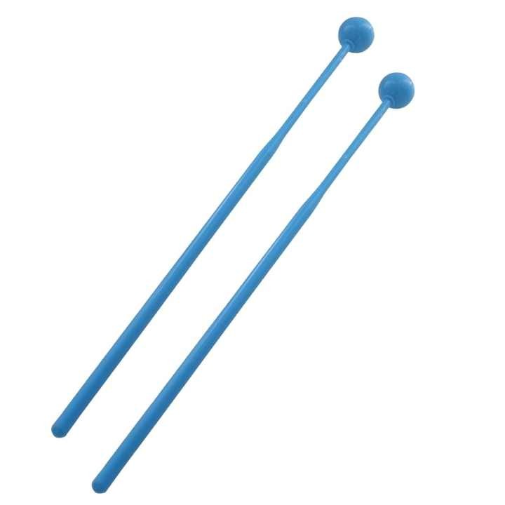 Blue Color 30cm Length Percussion Profession Glockenspiel Drum Sticks of Xylophone Plastic Handhold Mallets