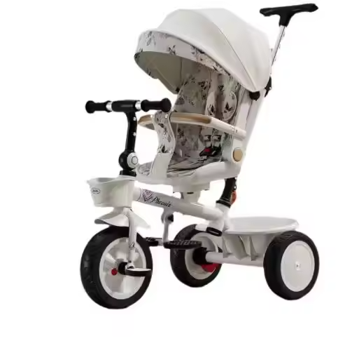 Best-Selling Kids Toys High Quality Multi-Functional Children's Tricycle High-Landscape Walking Baby Pushchair