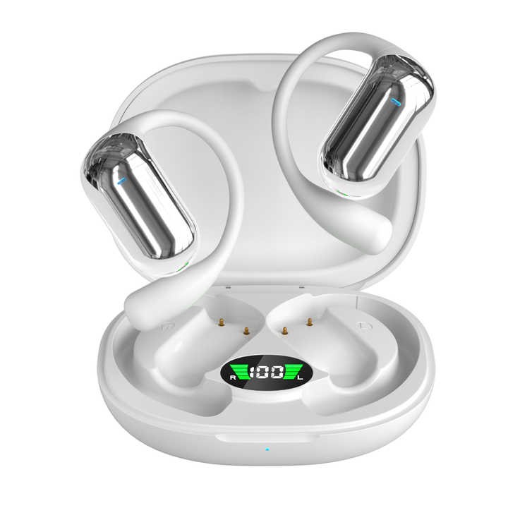 Open Ear Hook OWS Sports Wireless Earbuds TWS Headsets with Noise Cancelling LED Battery Indicator In-Ear Headphone